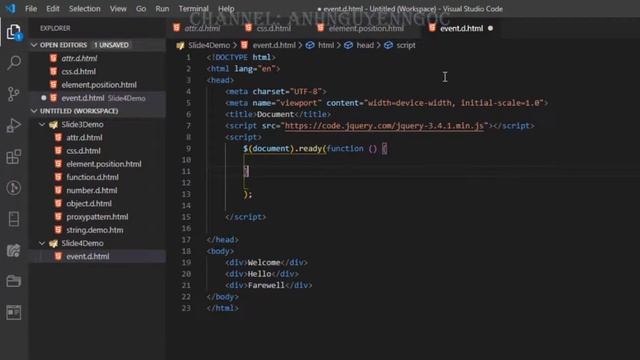 Bài 5.D1: Minh họa cách binding sự kiện sử dụng phương thức bind() trong jQuery смотреть онлайн