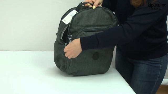 Обзор рюкзака для ноутбука Kipling SEOUL XL Black Peppery (78S) KI5630_78S