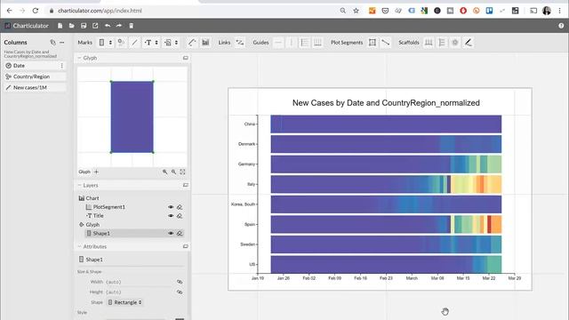 Charticulator #5: How to create a Heatmap chart смотреть онлайн
