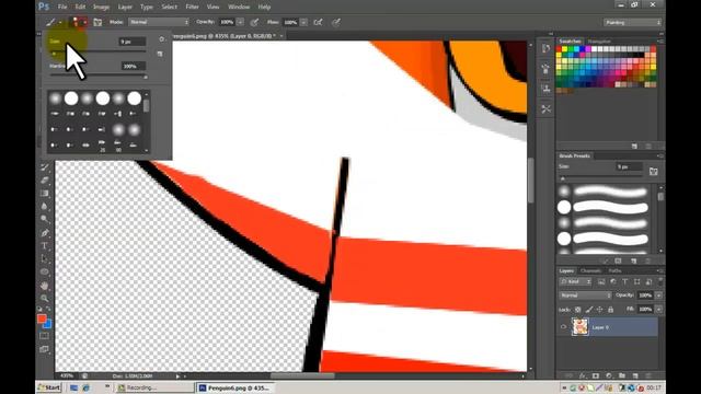 Club Penguin - How to draw a shirt on Penguins on Adobe Photoshop CS3-CS6 смотреть онлайн