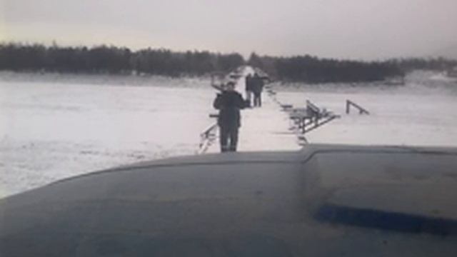 Мост через реку Витим. Вид от первого лица. смотреть онлайн