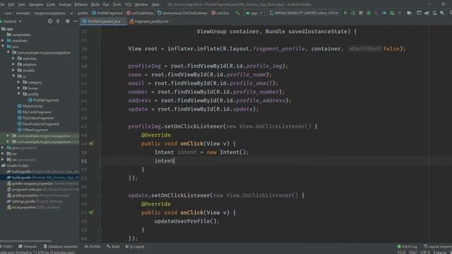 How To Upload Image Into Firebase In Android Studio | Profile UI Design | grocery Store App Android смотреть онлайн
