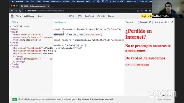 Javascript Sprint (Clase 2) смотреть онлайн
