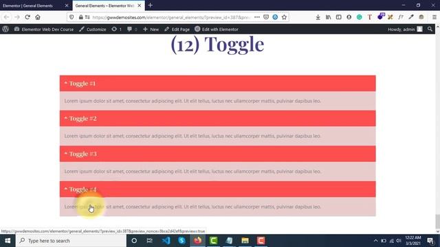 Elementor Accordian & Toggle | Part-1 | Learn to create Accordian in Elementor Websites смотреть онлайн