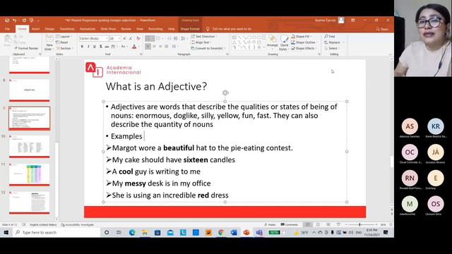 BASIC 1- PRESENT PROGRESSIVE SPELLING RULES- ADJECTIVES смотреть онлайн