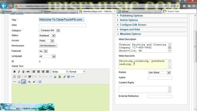 3 Joomla Article Tutorial.mpg смотреть онлайн