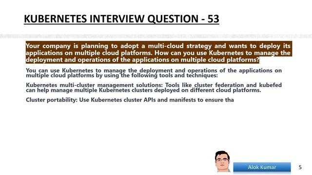 Kubernetes .. Interview Question with Answer Part-6 #k8s #DevOps @AlokKumar смотреть онлайн
