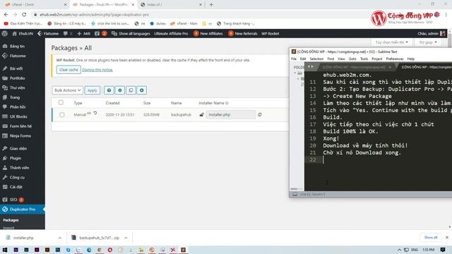 Hướng dẫn bạn cách sao lưu và di chuyển Website bằng cách sử dụng Duplicator Pro смотреть онлайн