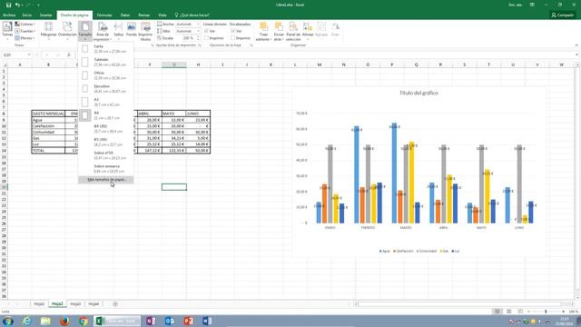 EXCEL 2016: Cambiar Tamaño de Página en Excel. смотреть онлайн