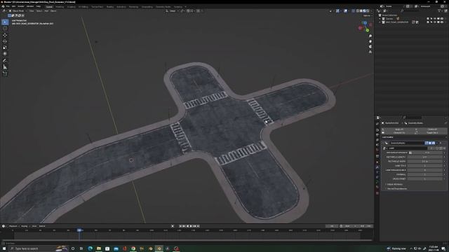 Easy Road generator v 1.0 - Blender смотреть онлайн