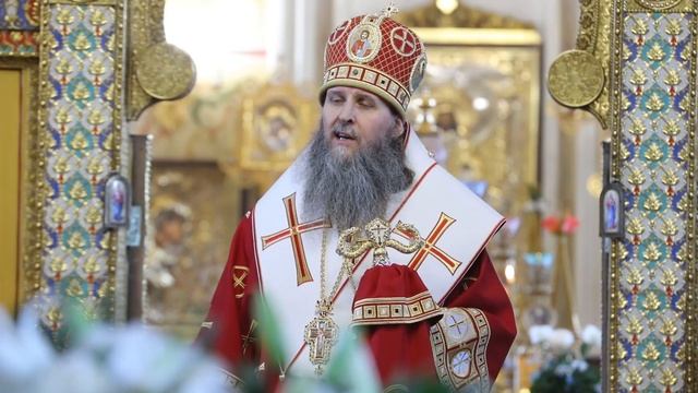 Великая вечерня в день Пасхи. Проповедь митрополита Курганского и Белозерского Даниила смотреть онлайн