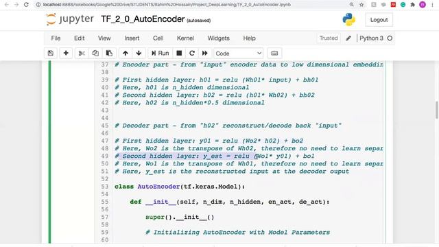 GradientTape Tensorflow 2.0 Autoencoder Example смотреть онлайн