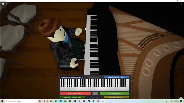 Coffin Dance on a roblox piano! смотреть онлайн