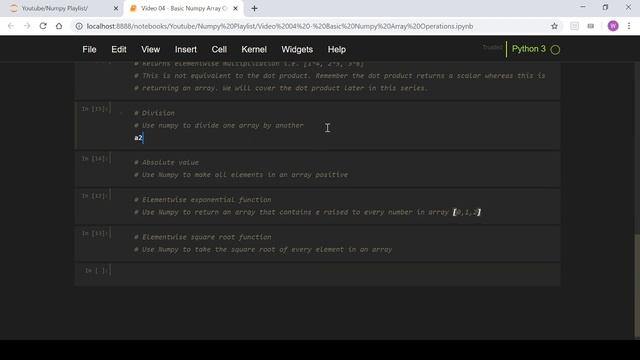 Python - Numpy for Actuaries - Basic Array Operations смотреть онлайн