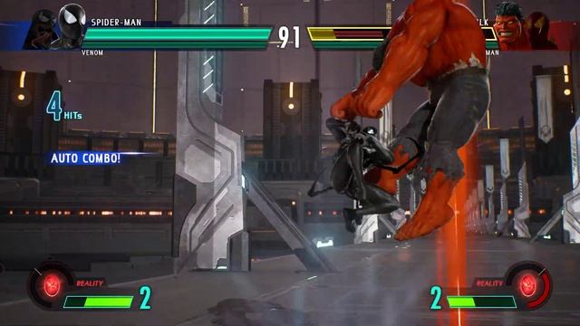 Spiderman & Venom vs Red Hulk & Red Spider-man (Hardest) Marvel vs Capcom Infinite | 4K UHD Gamepla смотреть онлайн