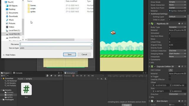 How to Make a Flappy Bird in Unity 2021 | 3 Bird Flap смотреть онлайн
