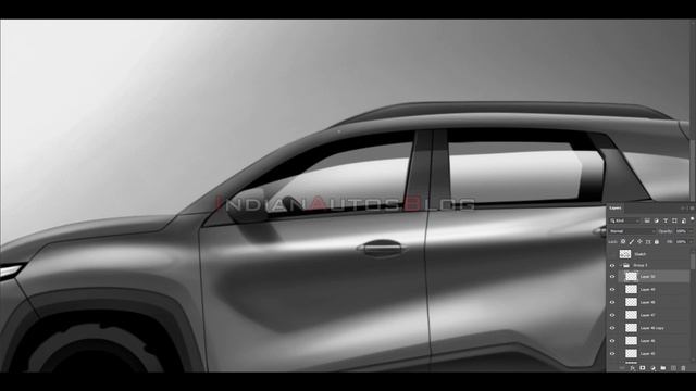 Renault HBC (Renault Kiger) Sketch To Rendering смотреть онлайн