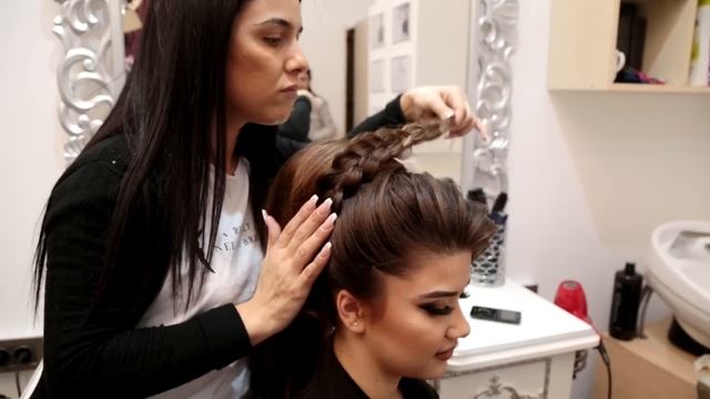 My wedding hair , Master class hairstyle, Мастер класс прическа, (Orxideya Beauty Center) Gunay смотреть онлайн