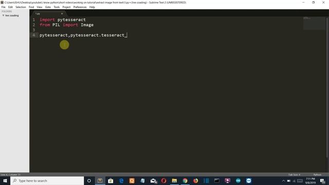 HOW TO EXTRACT TEXT FROM IMAGE USING pytesseract (tesseract-ocr) смотреть онлайн