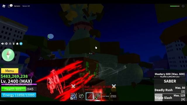 Upgraded Saber V2 is the BEST Damage (Blox Fruits) смотреть онлайн