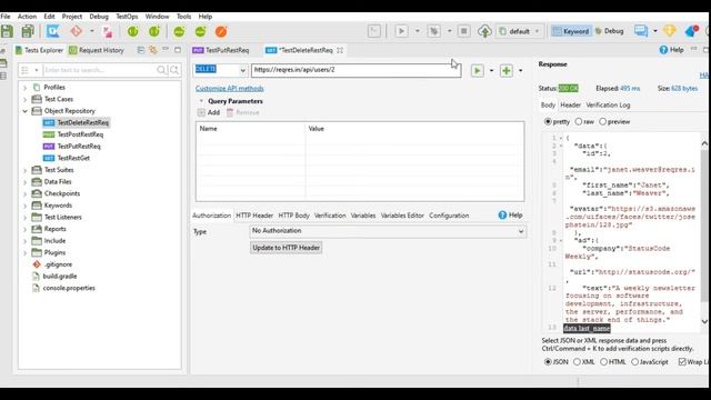 Katalon Studio - REST API Testing - PUT, DELETE, PATCH Request смотреть онлайн