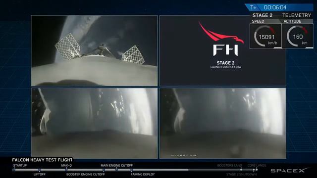 Falcon Heavy: запуск и посадка