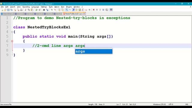 130. Nested Try Blocks in Exceptions || Exceptions in Java || Exception Handling Mechanism смотреть онлайн
