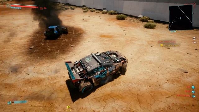 CyberPunk 2077 Burning Car Glitch смотреть онлайн