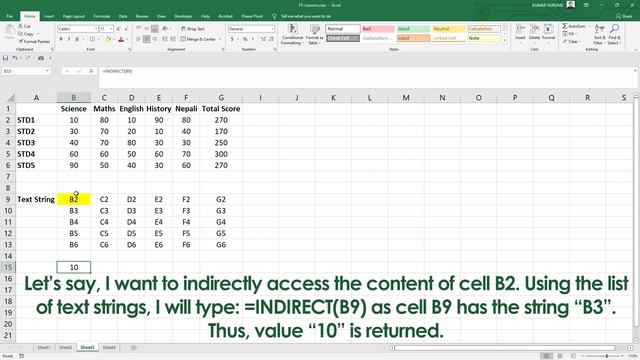 The INDIRECT Function In Excel | FF Series Lesson 25 | Tutorial in नेपाली | Guides in English смотреть онлайн