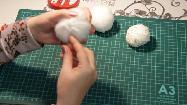 Снежки из ткани. смотреть онлайн