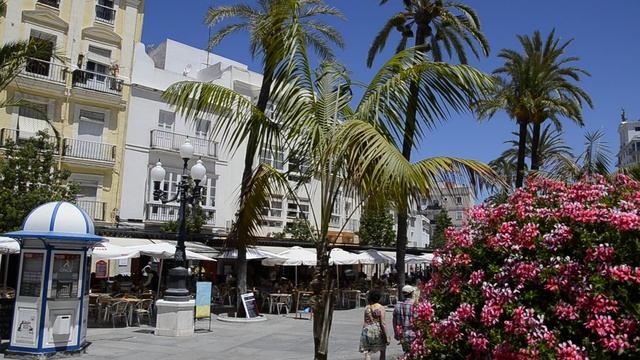 Площадь Сан Хуан де Диос, Кадис, Испания смотреть онлайн