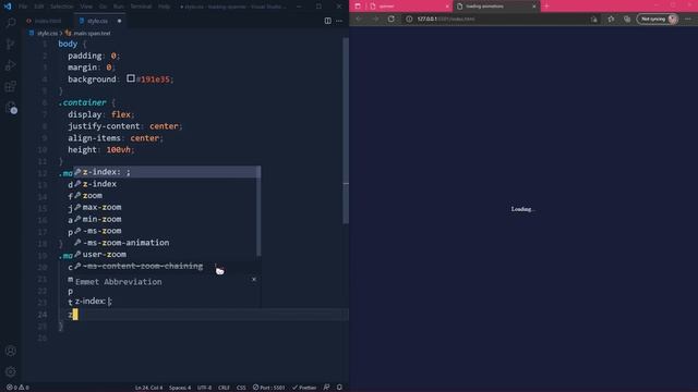 Loading spinner in html and css | HTML CSS | Animations смотреть онлайн