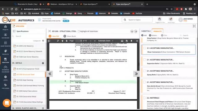 Enhance Construction Submittal Logs with Pype AutoSpecs смотреть онлайн