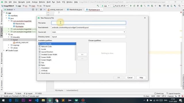 Android studio Image Slider using ViewPager tutorial in Hindi/Urdu | part 1 смотреть онлайн