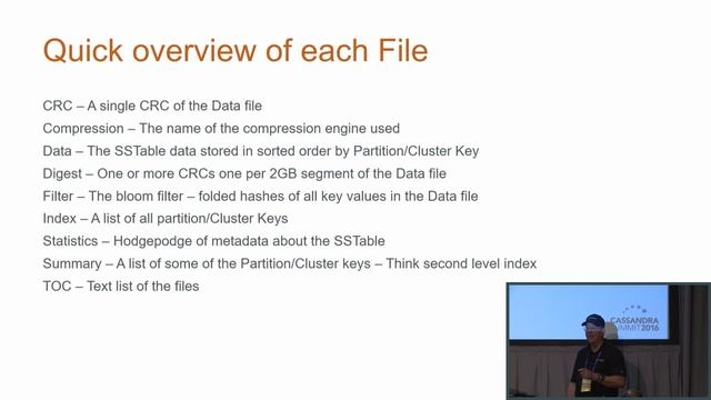 What is in All of Those SSTable Files (John Schulz, The Pythian Group) | Cassandra Summit 2016 смотреть онлайн