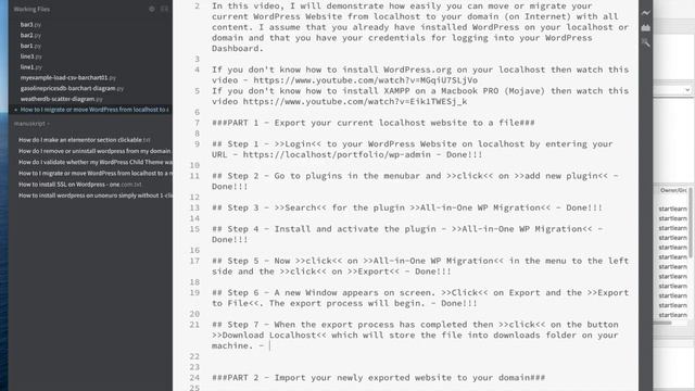 How to move or migrate my WordPress (with all content) from localhost to your Domain смотреть онлайн