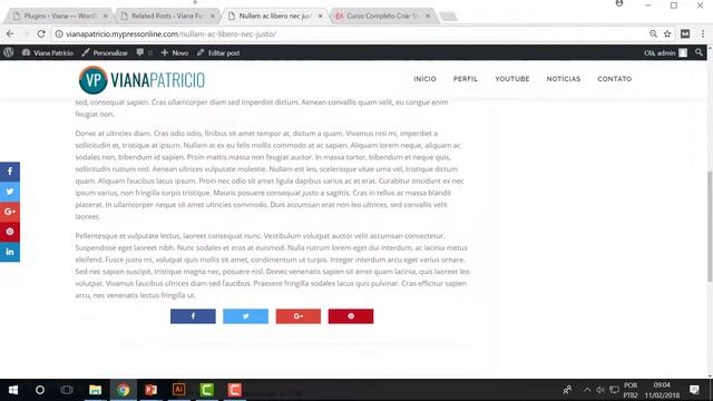 #10 - Curso de Wordpress para Iniciantes - Plugin de Posts recentes e Posts relacionados смотреть онлайн