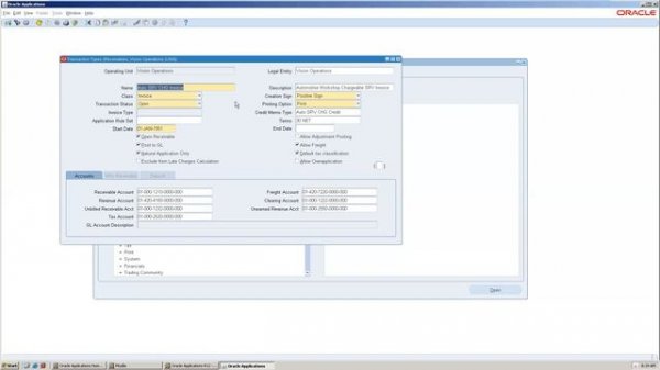 Oracle Functional Financials - R12 Receivables
