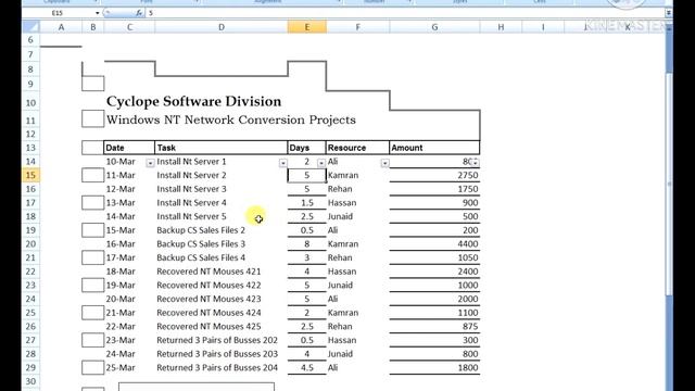Microsoft Excel how to make sallery sheet in Company Lecture 7 смотреть онлайн