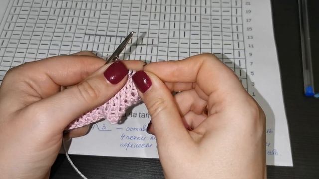 #вязание //интересный узор спицами// Листопад в полотне//Свяжем? смотреть онлайн