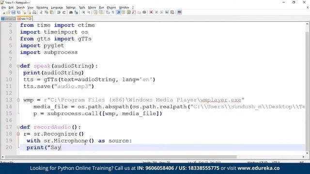 Building Text To Speech Recognition System with Python | Python Tutorial | Edureka | Python Rewind смотреть онлайн