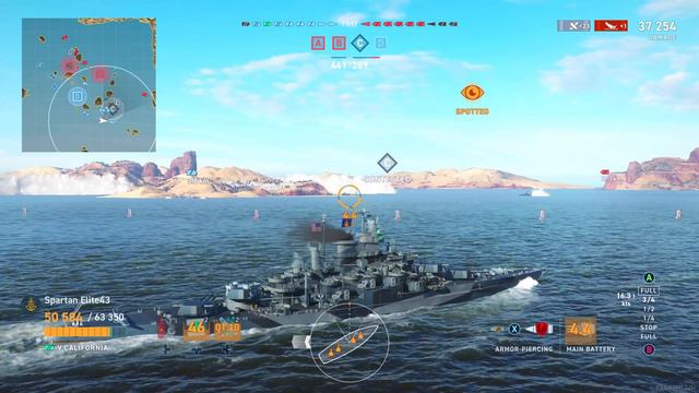 Meet The California! Tier 5 American Battleship (World of Warships Legends Xbox One X) 4k смотреть онлайн