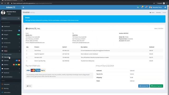 Flask Dashboard AdminLTE - Github Repository | AppSeed смотреть онлайн