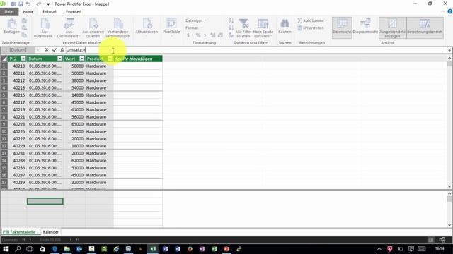 Excel 2016 - PowerPivot - Datumstabelle erzeugen смотреть онлайн