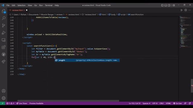 How to Create a Search Bar & Filter Table List Data ? || HTML Javascript || Firebase Cloud Firestor смотреть онлайн