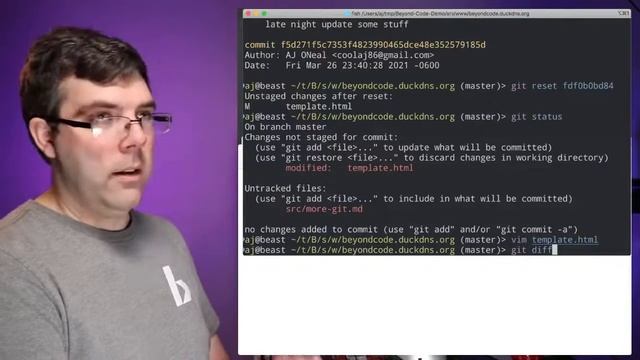 Beyond Code Live 013.b Checking our Git Log (backup history) смотреть онлайн