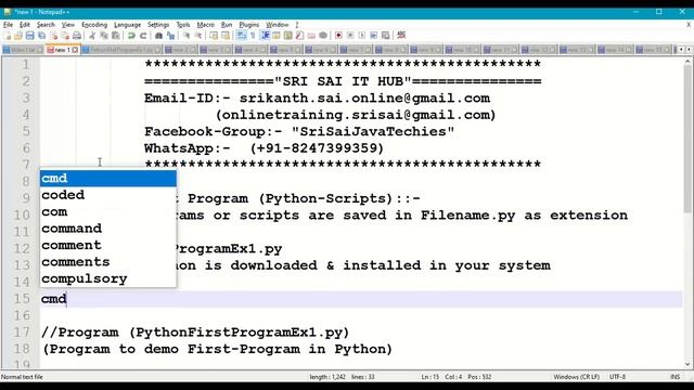 Python First Program || Python Scripts || Python .py file || Python py command | Python print() | # смотреть онлайн