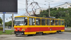 Трамвай Tatra T6B5SU-3271. Покатушки по Барнаулу.