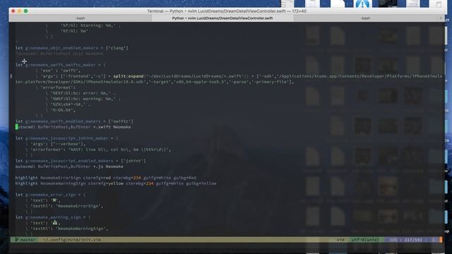 Neomake for NeoVim to check syntax of a Swift project (file) смотреть онлайн