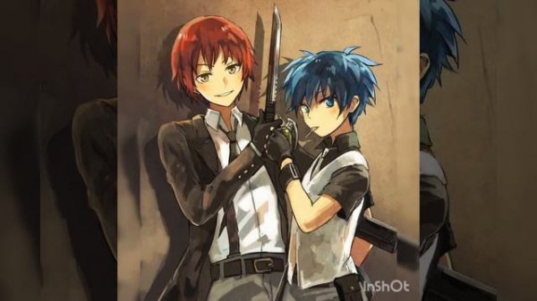 Карма Акабане и Нагиса Шиота 💖🖤💖